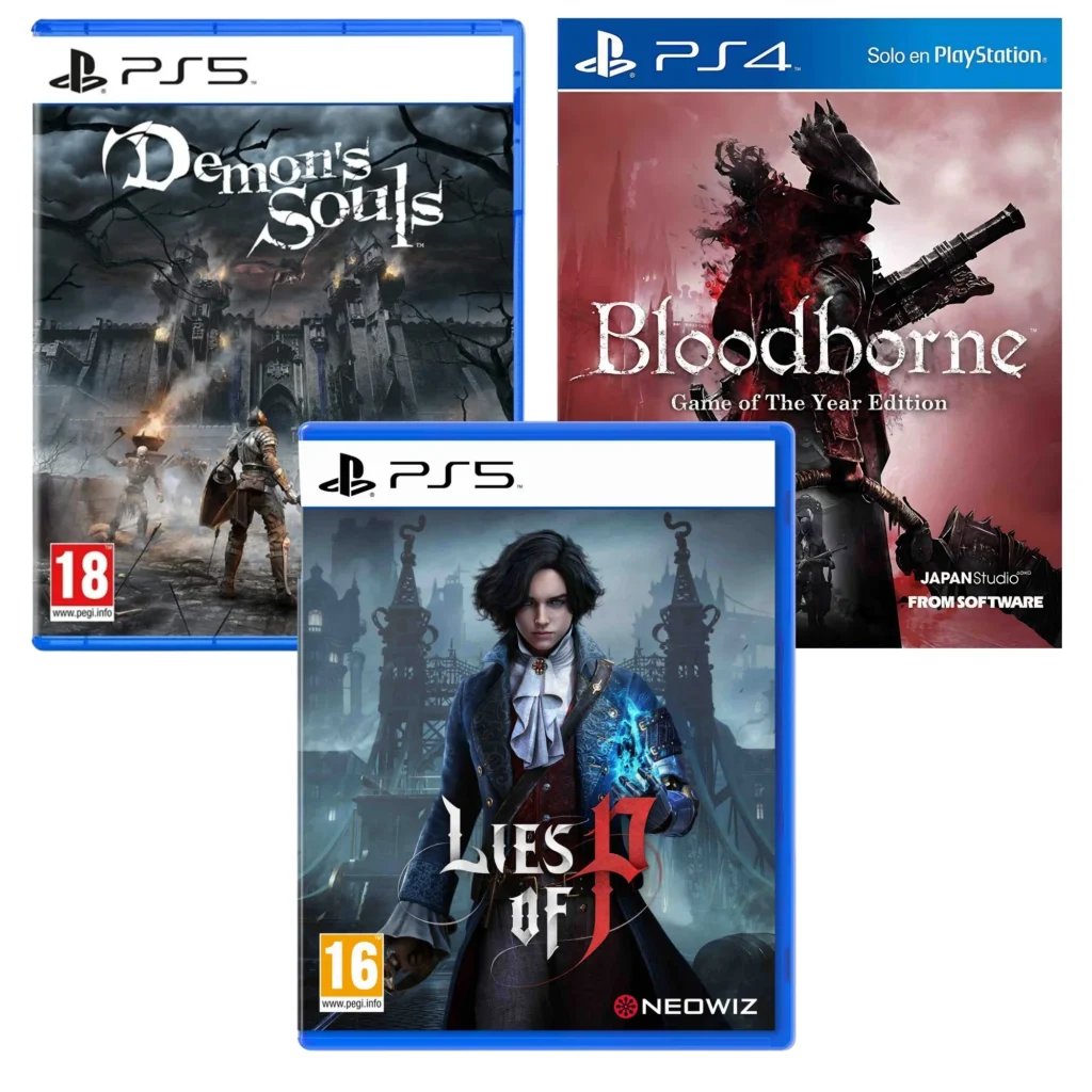 Bloodborne GOTY + Demon’s Souls + Lies of P — PS4/PS5 Pack