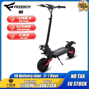FREEBOY H6 — Dual-Motor Electric Scooter
