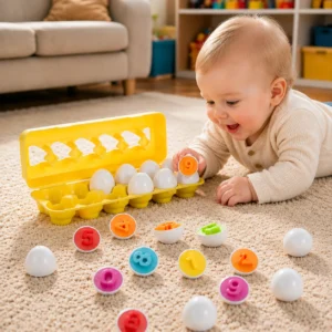 Colour & Shape Matching Eggs — 6 / 12-Piece Sets