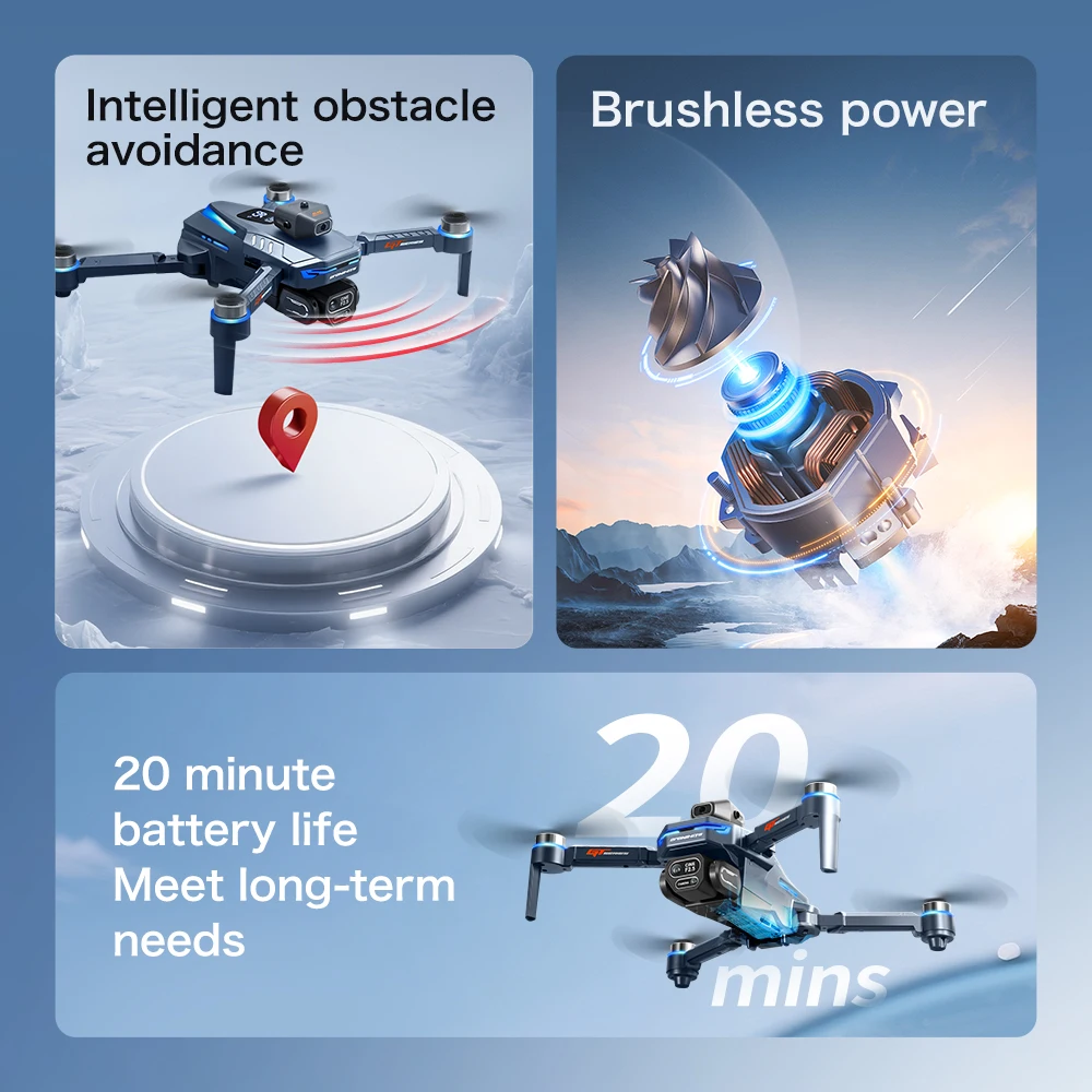 GT8 — Foldable Camera Drone with 4.3″ Screen Controller - Image 5
