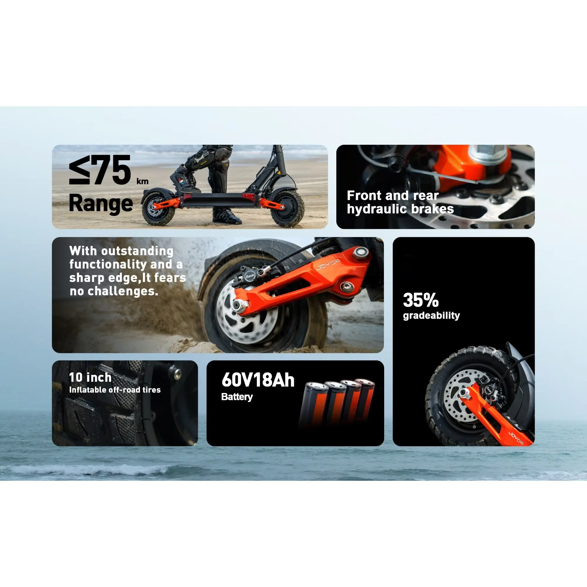 JOYOR T10 — Foldable Electric Scooter - Image 2