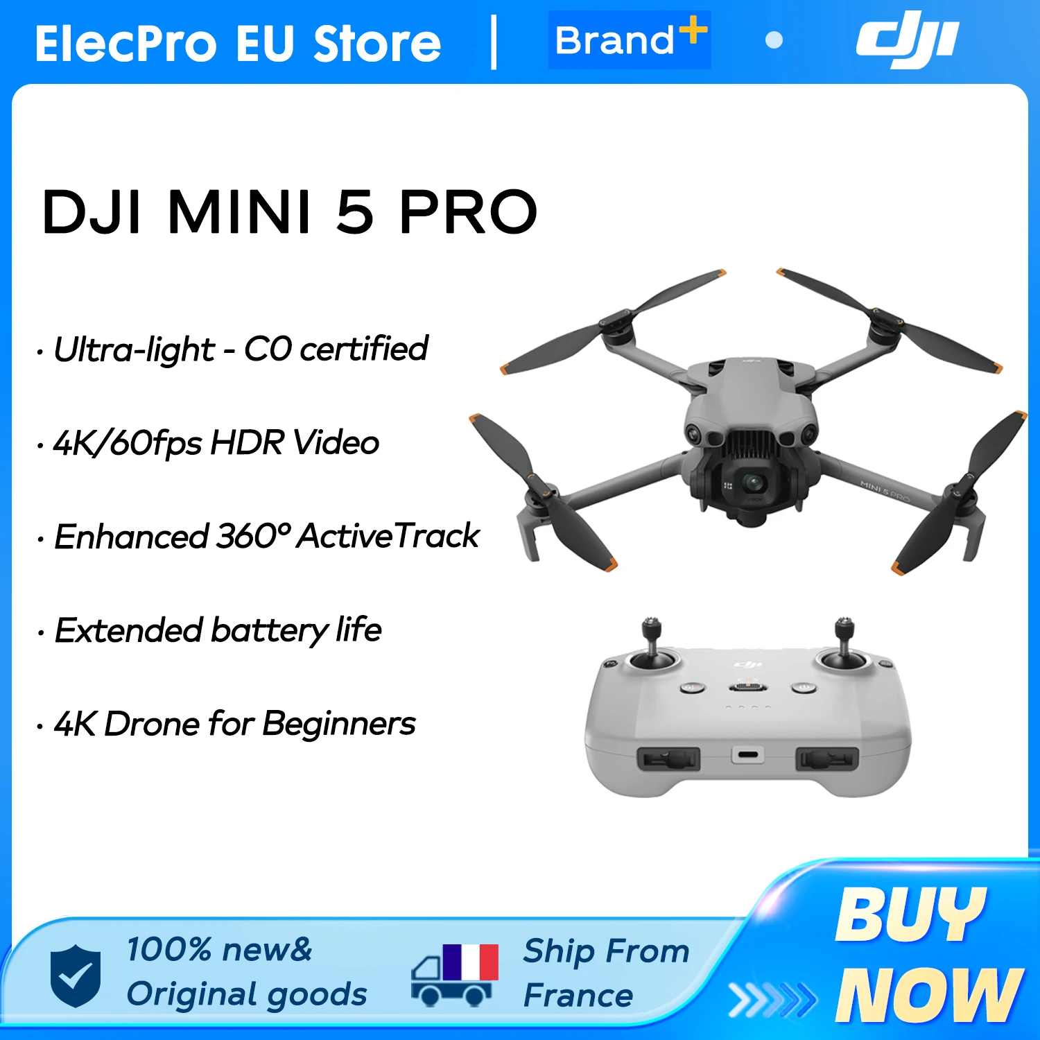 DJI Mini 5 Pro — Foldable 4K Camera Drone
