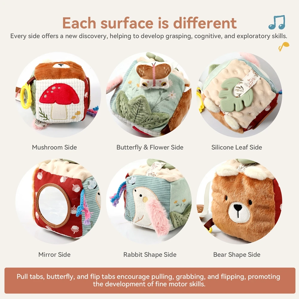 Soft Tissue Box — Sensory Fabric Toy - Image 6
