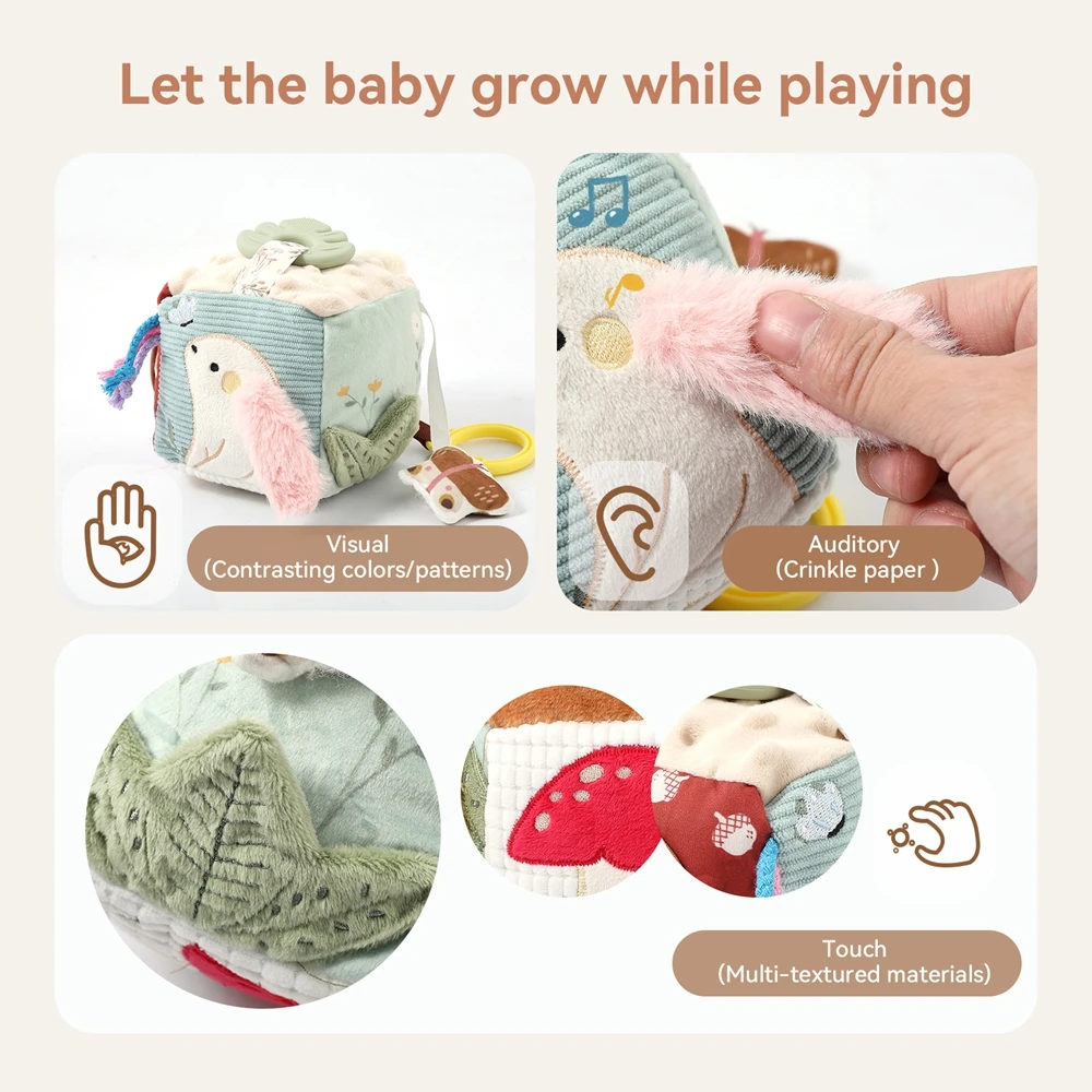 Soft Tissue Box — Sensory Fabric Toy - Image 2