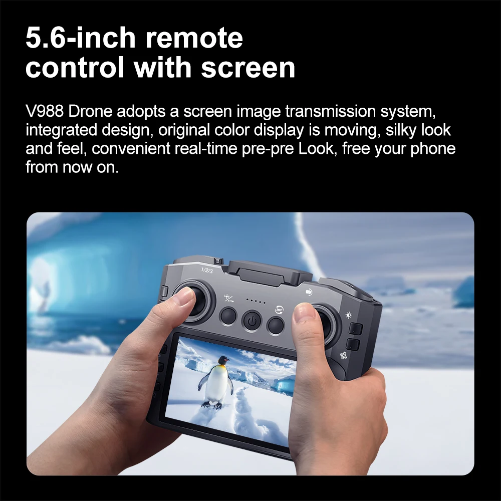 V988 — Foldable Camera Drone with Screen Controller - Image 3
