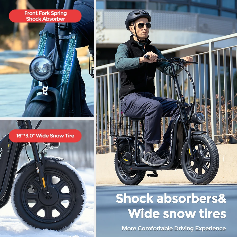 iScooter F7 — 16″ Folding Electric Bike - Image 5